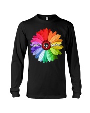 LGBT Pride Love Is Love Daisy Rainbow T-Shirt Long Sleeve Tee thumbnail