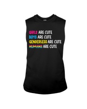 Girls Boys Genderless Humans Are Cute Pansexual LG Sleeveless Tee front