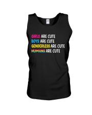 Girls Boys Genderless Humans Are Cute Pansexual LG Unisex Tank thumbnail