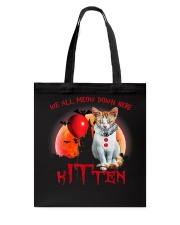 We All Meow Down Here Clown Cat Kitten Halloween Tote Bag thumbnail