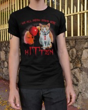 We All Meow Down Here Clown Cat Kitten Halloween Classic T-Shirt apparel-classic-tshirt-lifestyle-21