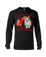 We All Meow Down Here Clown Cat Kitten Halloween Long Sleeve Tee thumbnail