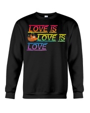 Sloth Love is love Gay Pride Shirt Month LGBT Crewneck Sweatshirt thumbnail