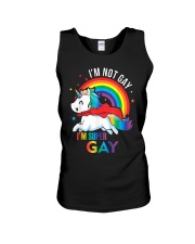 LGBT Pride Rainbow Unicorn Shirt I'm Not Gay Unisex Tank thumbnail