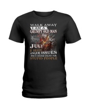 I Am A Grumpy Old Man I was Born in July Ladies T-Shirt thumbnail