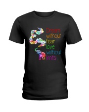 Dream Without Fear Love Without Limits Elephant Ladies T-Shirt thumbnail