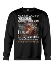 I Am A Grumpy Old Man I was Born in February Crewneck Sweatshirt thumbnail