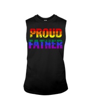 Mens Gay Pride Shirt Proud Father LGBT parent Tee Sleeveless Tee front