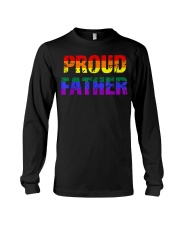 Mens Gay Pride Shirt Proud Father LGBT parent Tee Long Sleeve Tee thumbnail