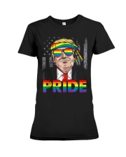Trump LGBT Gay Pride Month Lesbian Bisexual Premium Fit Ladies Tee thumbnail
