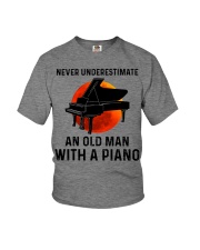 Never Underestimate An Old Man With A Piano Youth T-Shirt tile