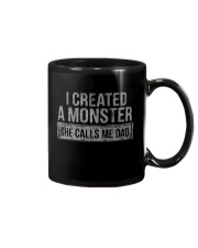 I Created A Monster She Calls Me Dad Mug tile