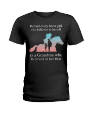 Behind Every Horse Girl Ladies T-Shirt front