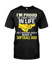Nothing Beats Being A Softball Dad Classic T-Shirt tile