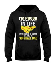 Nothing Beats Being A Softball Dad Hooded Sweatshirt tile