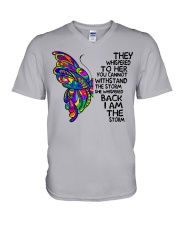 I Am The Storm V-Neck T-Shirt tile