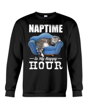 Naptime Is My Happy Hour Crewneck Sweatshirt tile
