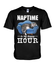 Naptime Is My Happy Hour V-Neck T-Shirt tile