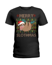 Limited Edition - Merry Slothmas Ladies T-Shirt front