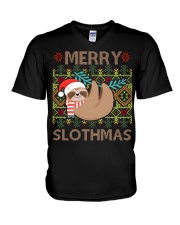Limited Edition - Merry Slothmas V-Neck T-Shirt thumbnail