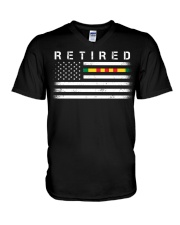 Retired Veteran V-Neck T-Shirt tile