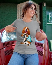 Limited Edition - I Love Mom Basset Hound Ladies T-Shirt apparel-ladies-t-shirt-lifestyle-01