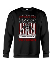 Your Lack Of A Spine Offends Me Veteran Crewneck Sweatshirt tile