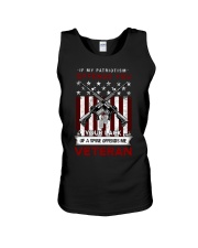 Your Lack Of A Spine Offends Me Veteran Unisex Tank tile