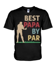 Best Papa By Par V-Neck T-Shirt tile