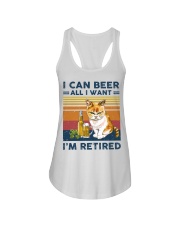 I Can Beer - All I Want - I'm Retired Ladies Flowy Tank tile