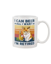 I Can Beer - All I Want - I'm Retired Mug tile