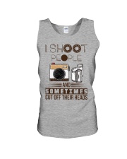 I Shoot People And Sometimes Cut Off Their Heads Unisex Tank tile