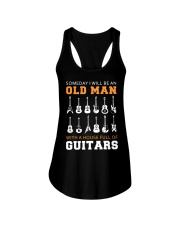 Someday I Will Be And Old Man With A House Full Of Guitars Ladies Flowy Tank tile