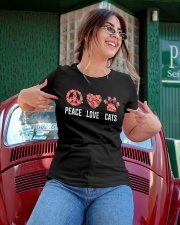 Peace Love Cats Ladies T-Shirt apparel-ladies-t-shirt-lifestyle-01