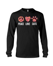 Peace Love Cats Long Sleeve Tee tile