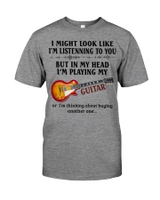 In My Head I'm Playing My Guitar Premium Fit Mens Tee tile