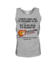 In My Head I'm Playing My Guitar Unisex Tank tile