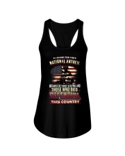 I Stand For The National Anthem Ladies Flowy Tank tile