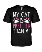 My Cat Is Prettier Than Me V-Neck T-Shirt tile
