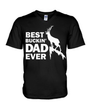 Best Buckin' Dad Ever Design V-Neck T-Shirt tile