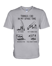 Things I Do In My Spare Time V-Neck T-Shirt tile