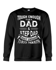 Rock Them Both Dad And Step Dad Crewneck Sweatshirt tile