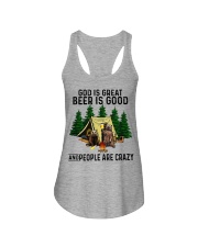 God Is Great - Beer Is Good - And People Are Crazy Ladies Flowy Tank tile