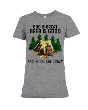God Is Great - Beer Is Good - And People Are Crazy Premium Fit Ladies Tee tile