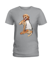 Limited Edition - Golden Retriever I Love Mom Ladies T-Shirt front