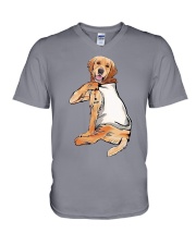 Limited Edition - Golden Retriever I Love Mom V-Neck T-Shirt thumbnail