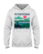 And Into The Mountains I Go Hooded Sweatshirt tile