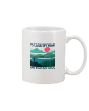 And Into The Mountains I Go Mug tile