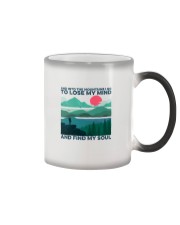 And Into The Mountains I Go Color Changing Mug tile