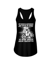 Dirt Bikes Break Them Better Ladies Flowy Tank tile